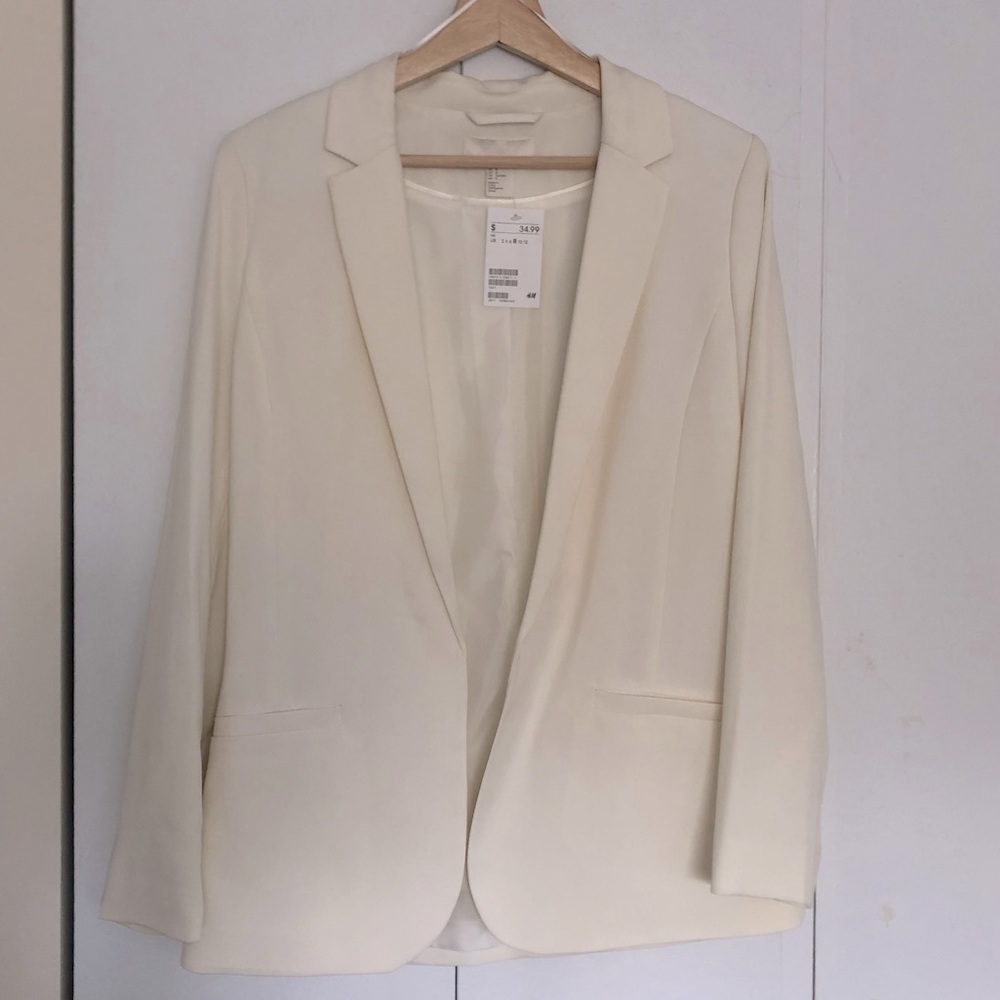 H&M Women’s Suit Top Suit Jacket Blazer Size 8 NWT